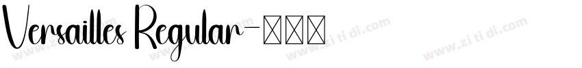 Versailles Regular字体转换